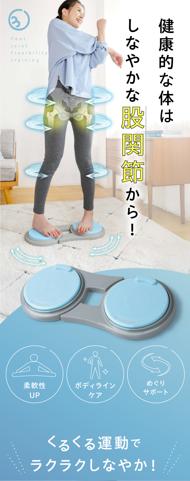 関節ツイストボード Circle balance(サークルバランス) | amepla