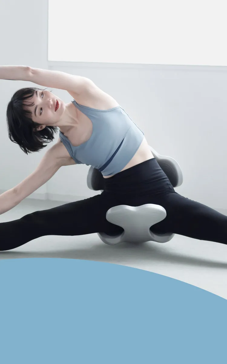 美品☘️ ヨガバランス開脚チェア グレー　Circle balancc 楽天市場】ヨガバランス開脚チェア Circle balance サークル