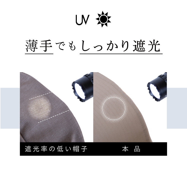 薄手でもしっかり遮光