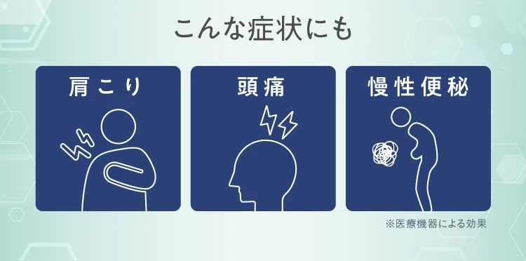 こんな症状にも 肩こり 頭痛 慢性便秘