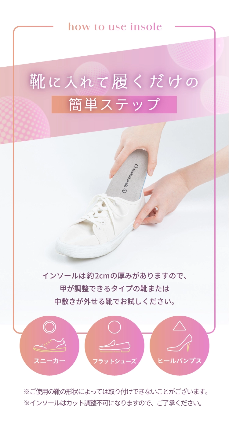 靴に入れてはくだけの簡単ステップ