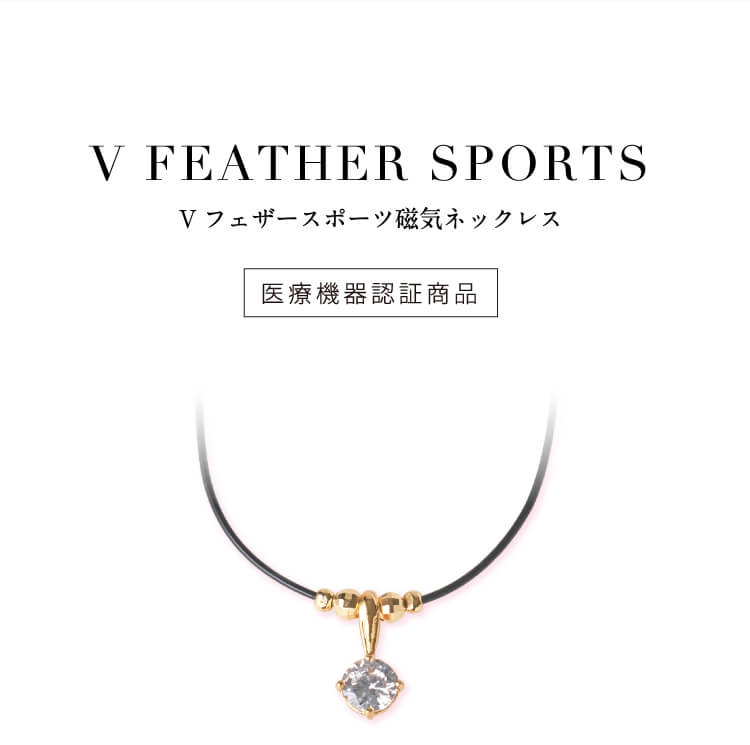 公式サイト限定価格】 Vフェザー磁気ネックレス（スポーツ） | amepla