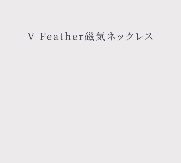 V Feather磁気ネックレス　商品詳細