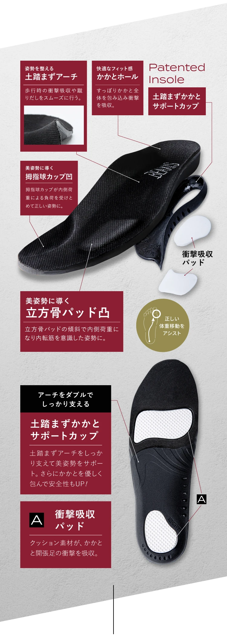 【新品未使用品✨】BEAXIS Balance core mule Black バランスコアミュール BEAXIS(ビーアクシス) メンズ | amepla