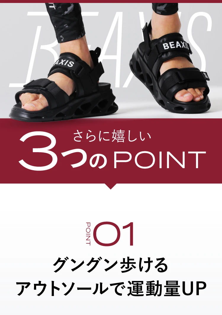 バランスコアサンダル2 BEAXIS(ビーアクシス) | amepla