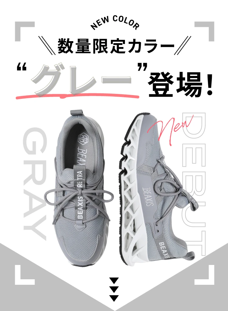 数量限定カラーグレー登場！