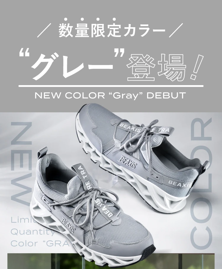 数量限定カラーグレー登場！