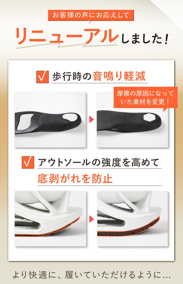 お客様の声にお応えしてリニューアルしました