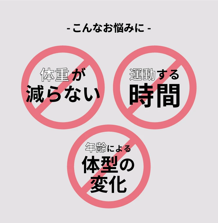 体重が減らない、運動する時間、年齢による体型の変化