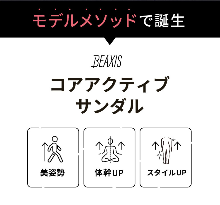 モデルメソッドで誕生　コアアクティブサンダル