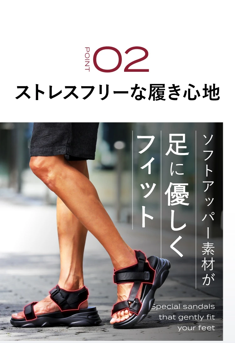 コアアクティブサンダル スポーツタイプ BEAXIS(ビーアクシス) | amepla