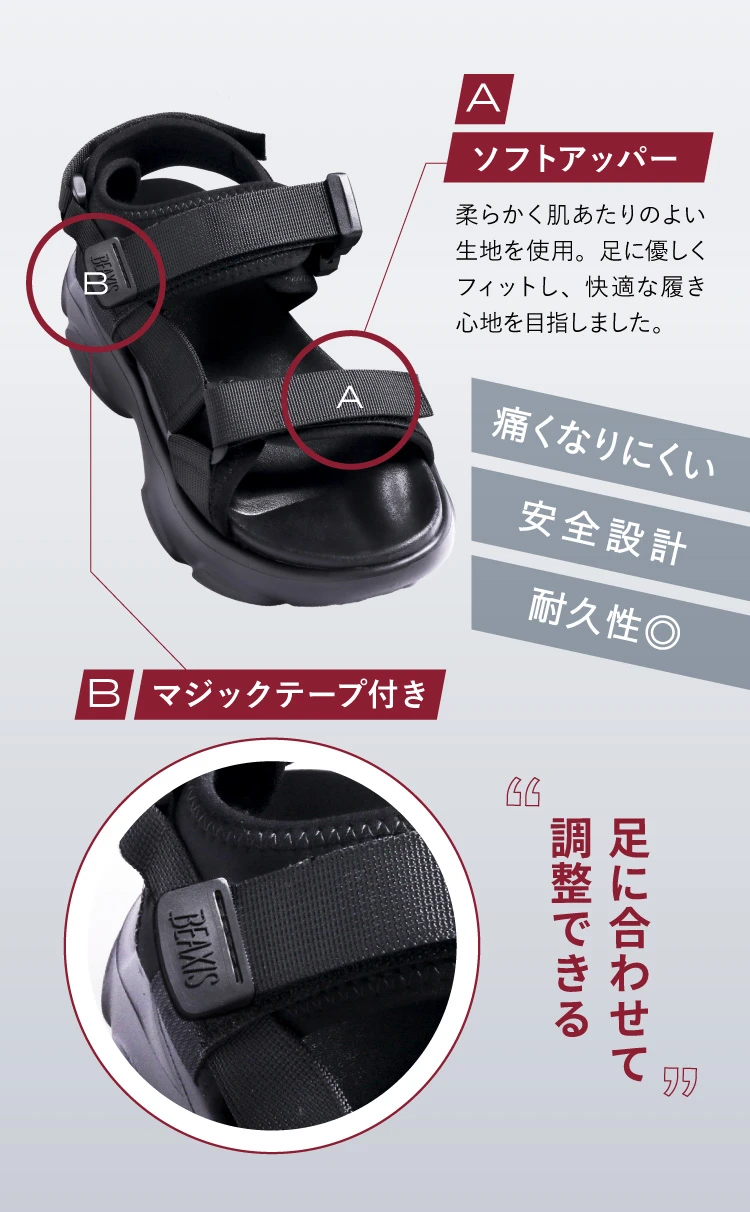【新品】BEAXIS コアアクティブサンダル Sサイズ コアアクティブサンダル スポーツタイプ BEAXIS(ビーアクシス