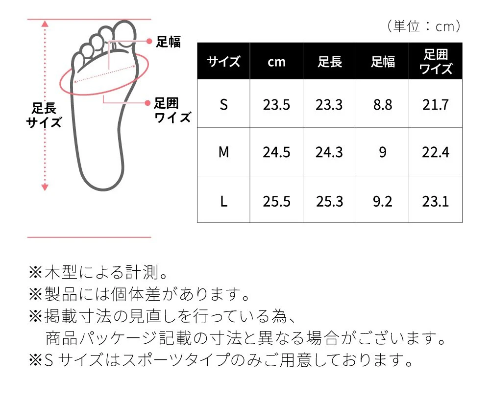 レディース表