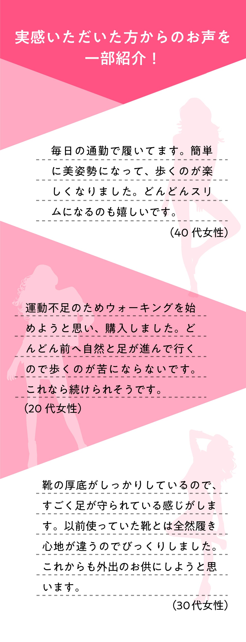 実感いただいた方からの声を一部紹介