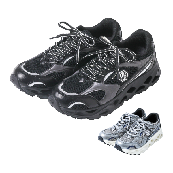 極美品！『BEAXIS』ビーアクシス(24cm)バランスコアスニーカー 黒 M BEAXIS（ビーアクシス） ダイエットシューズ 体幹 スニーカー