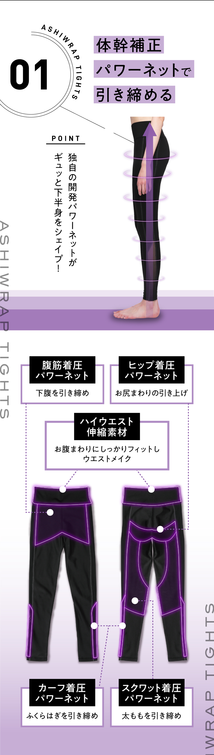 体幹補正パワーネットで引き締める