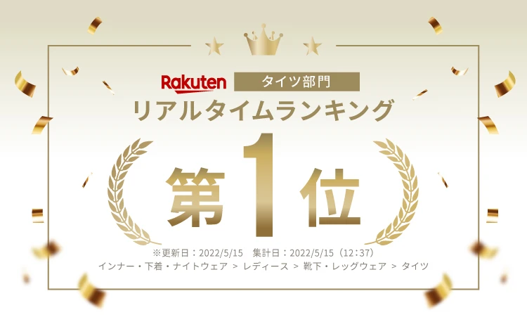 楽天リアルタイムランキング第1位