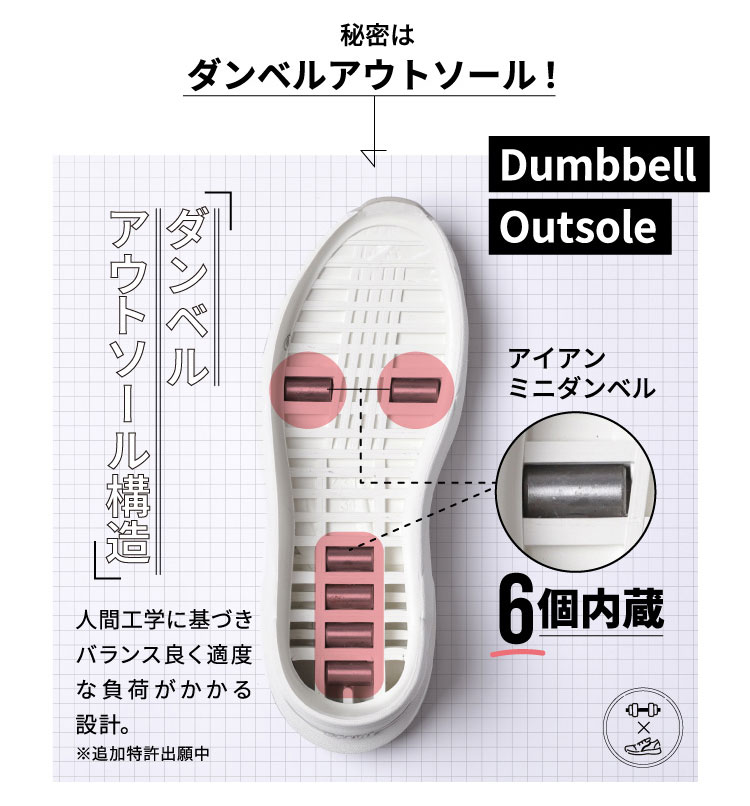 秘密はダンベルアウトソール!