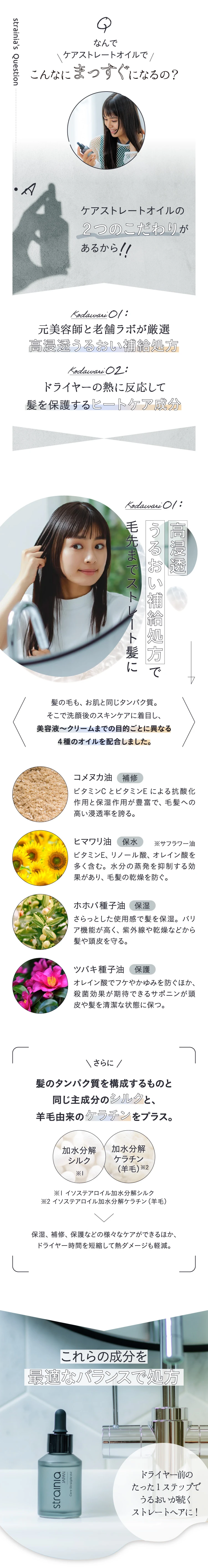 高浸透うるおい補給処方　髪を保護するヒートケア成分