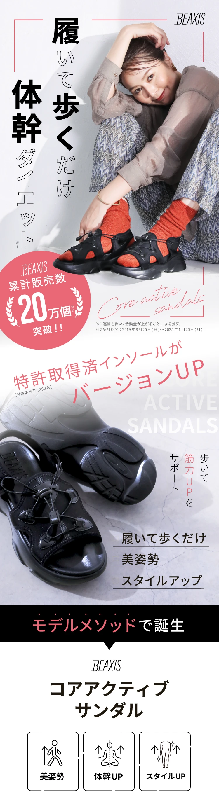 履いて歩くだけ体幹ダイエット