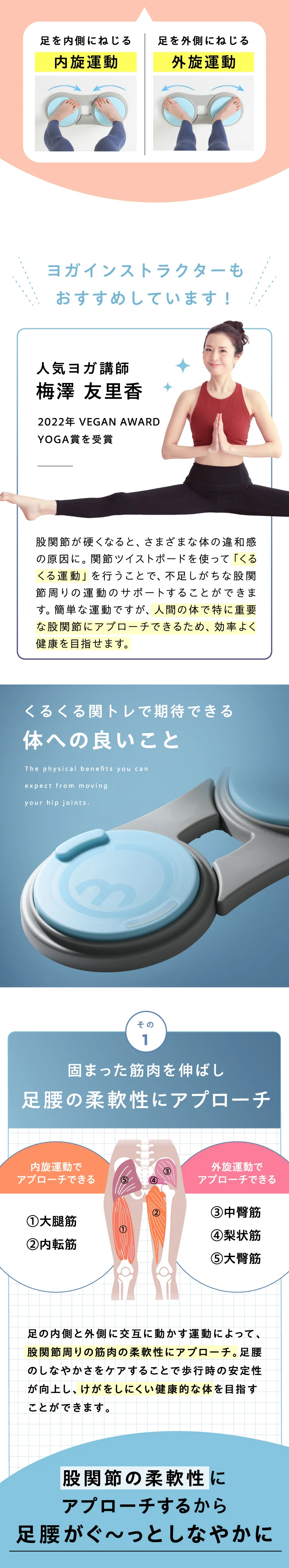 ヨガインストラクターもおすすめしています