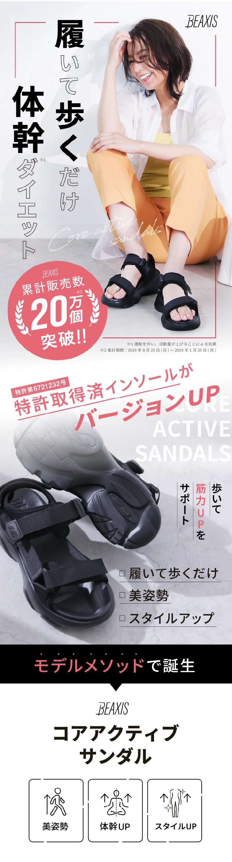 履いて歩くだけ体幹ダイエット