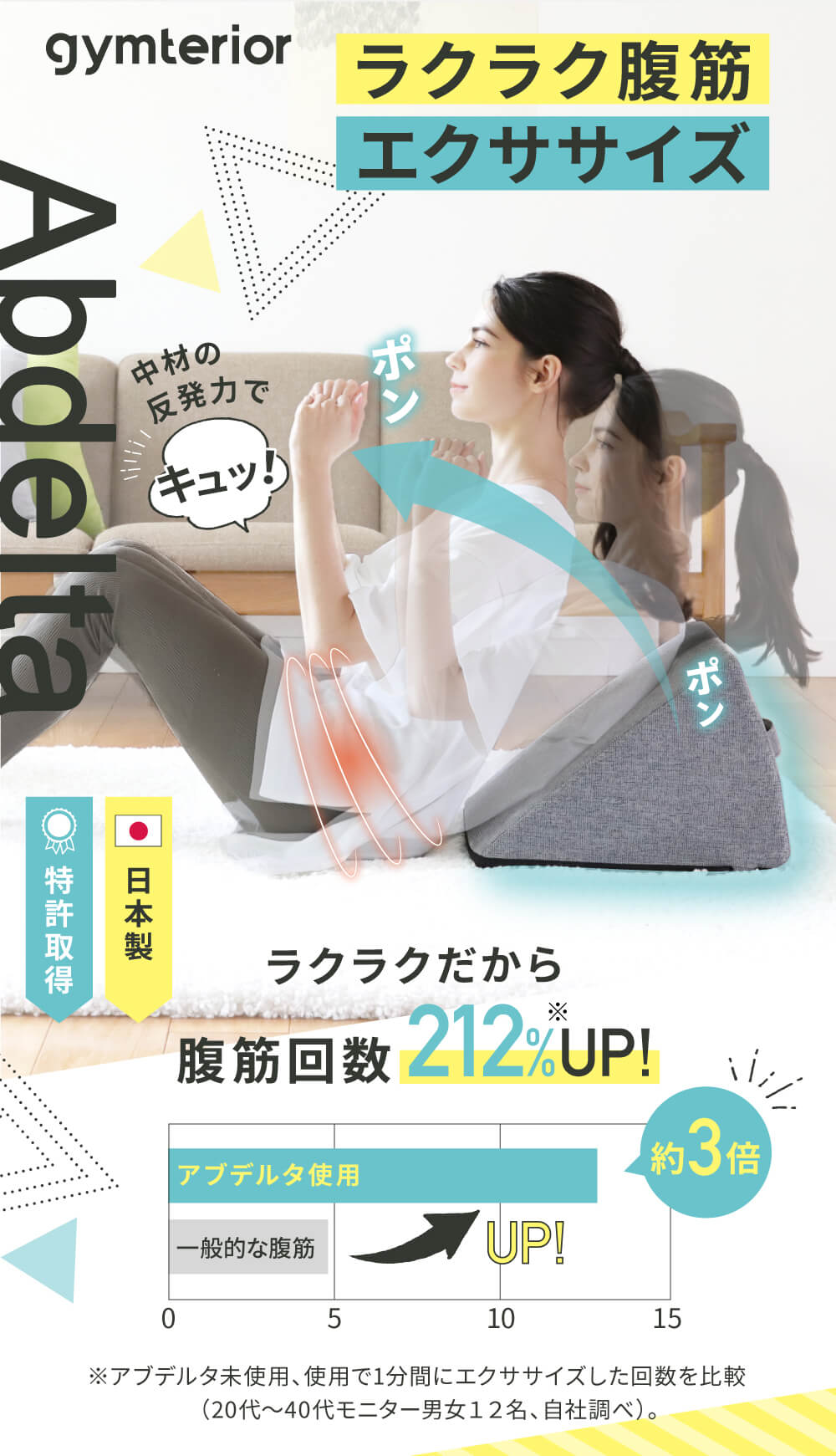 ラクラク腹筋くびれメイク「アブデルタ」