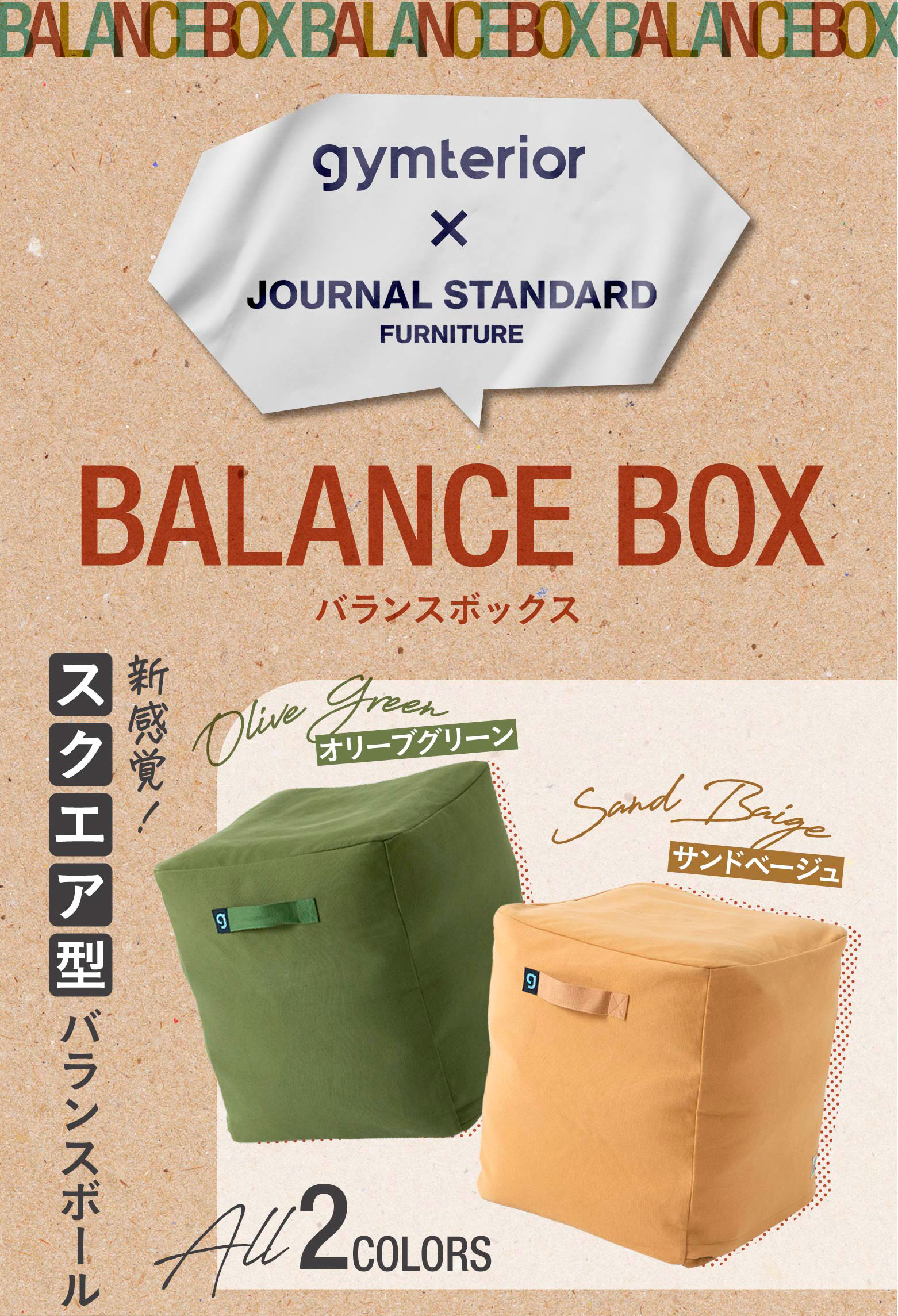 gymterior × JOURNAL STANDARD FURNITURE バランスボックス