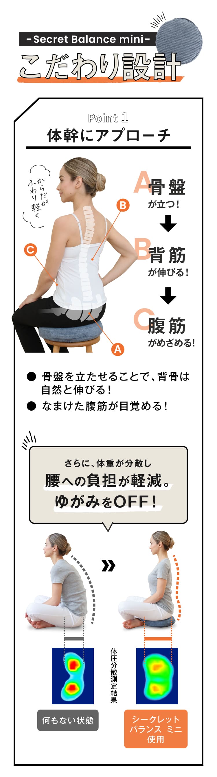 体幹にアプローチ