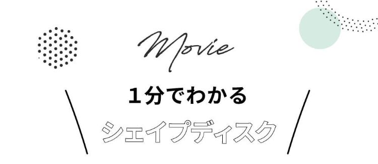 1分でわかるシェイプディスク