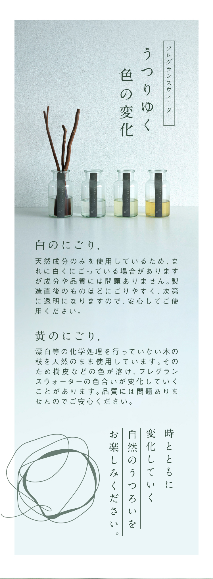 うつりゆく色の変化