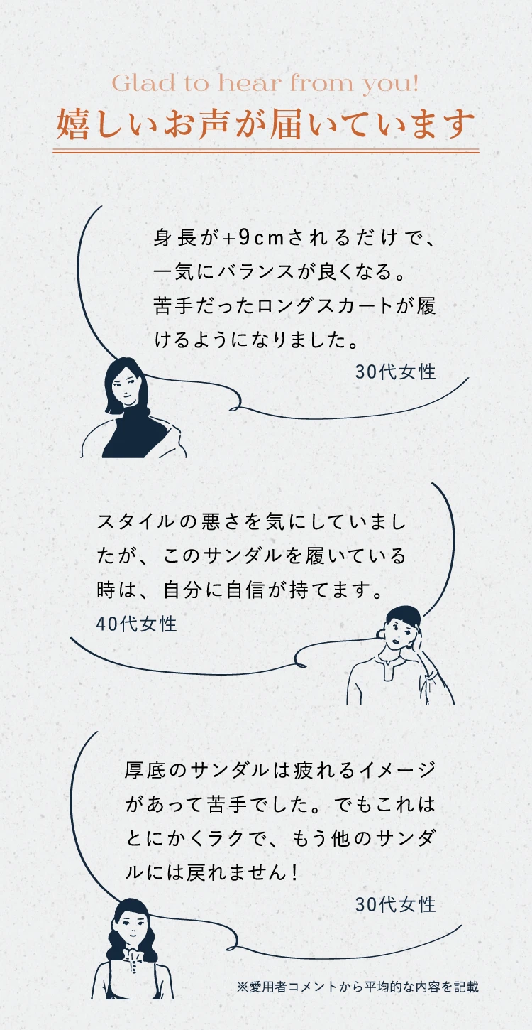 嬉しいお声が届いています。