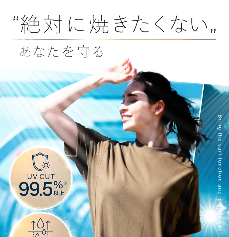 UVブロックギャザーワンピース PLANET SURF(プラネットサーフ