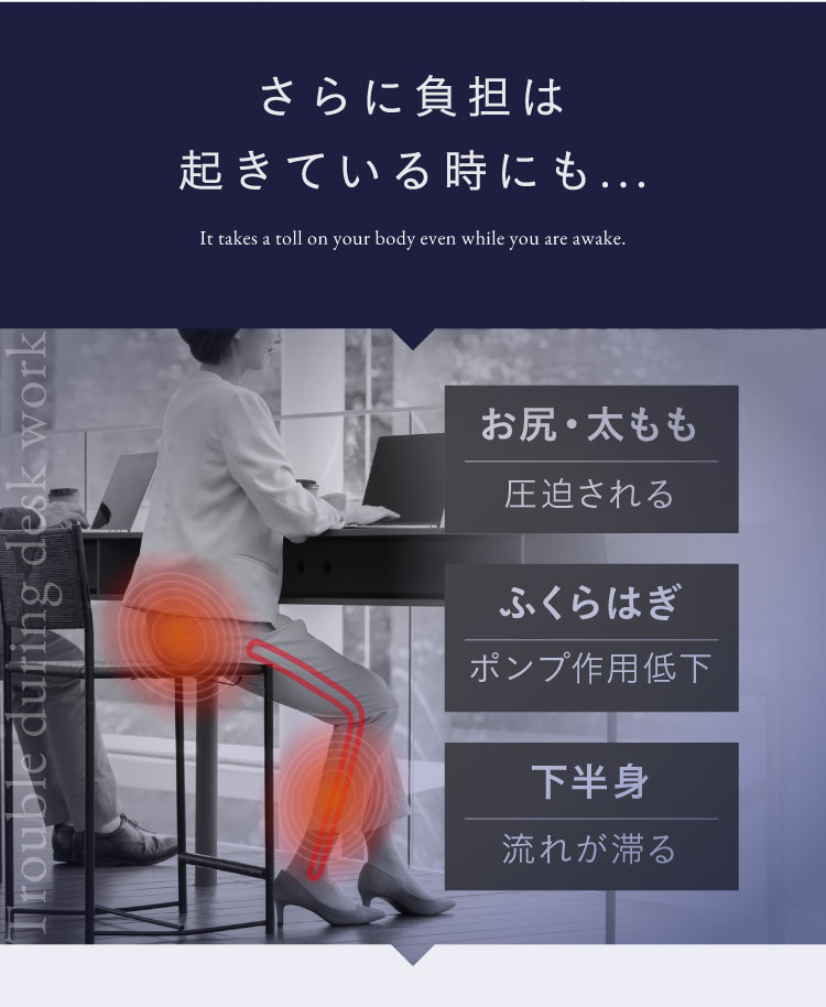 さらに負担は起きている時にも