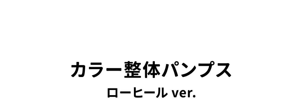 カラー整体パンプスローヒールバージョン