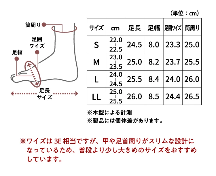 整体サイドゴアブーツ　商品詳細