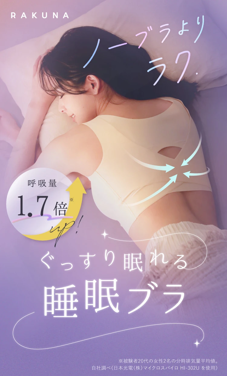ストレッチ感覚ナイトブラ RAKUNA(ラクナ) | amepla