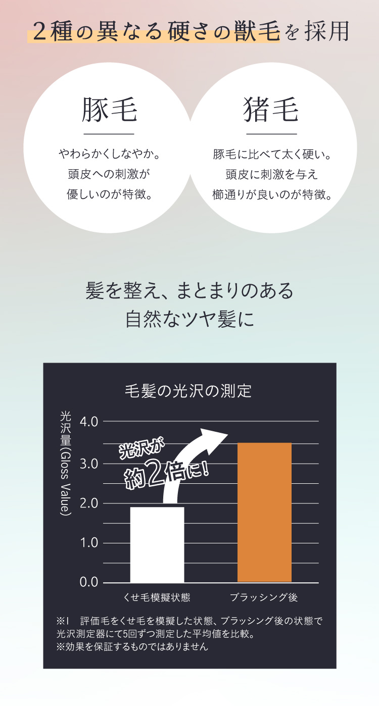 2種の異龙石硬子の獸毛色採用