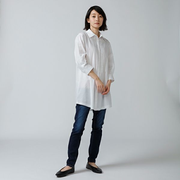 UV&DRYチュニックシャツ(ホワイト) 着用画像