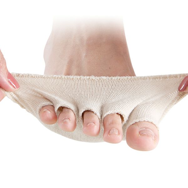 やわらゲル底マメサポーター （左右セット） 伸びるイメージ画像