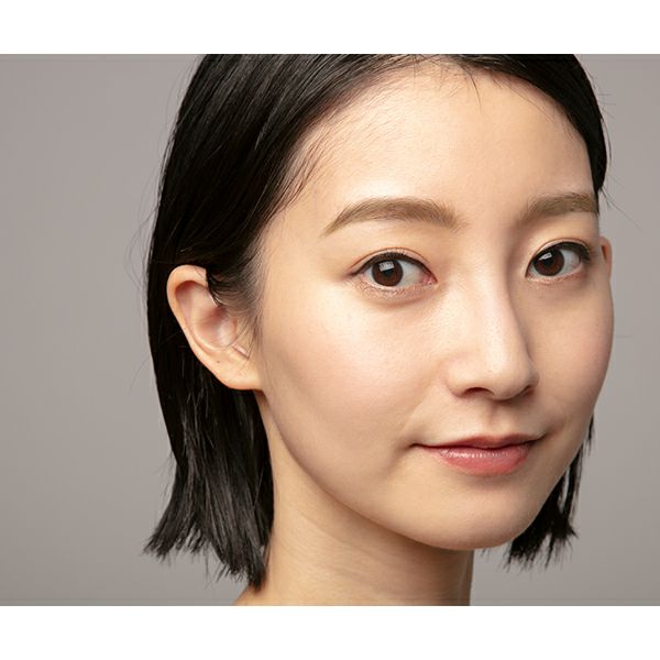 ラスティングペンシルアイブロウ（ライトブラウン）使用イメージ