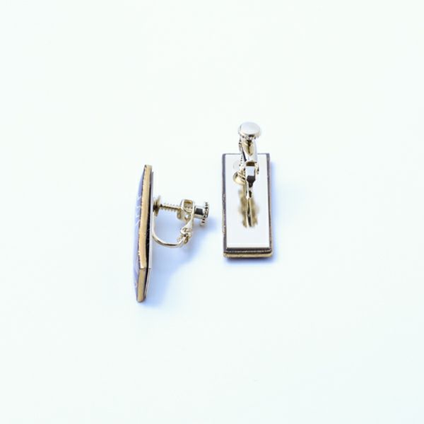 木々（イヤリング）裏面