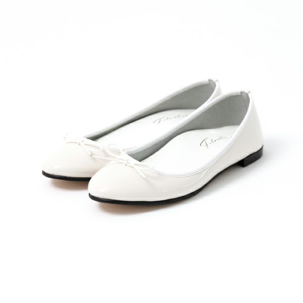 Fit Foot Ballet ラウンドトゥ(ホワイト)