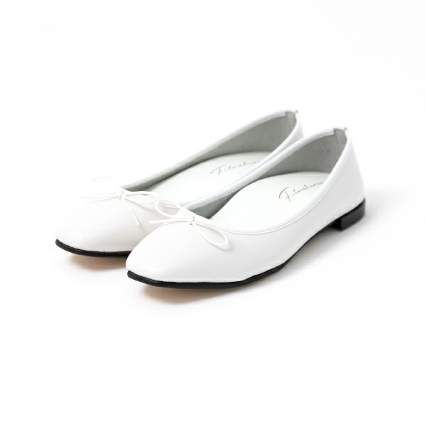 Fit Foot Ballet スクエアトゥ(ホワイト)