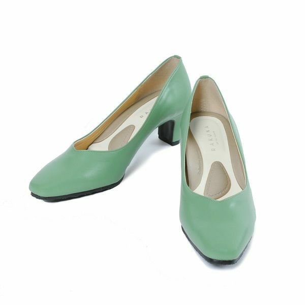 カラー整体パンプス 5cmヒール（グリーン）