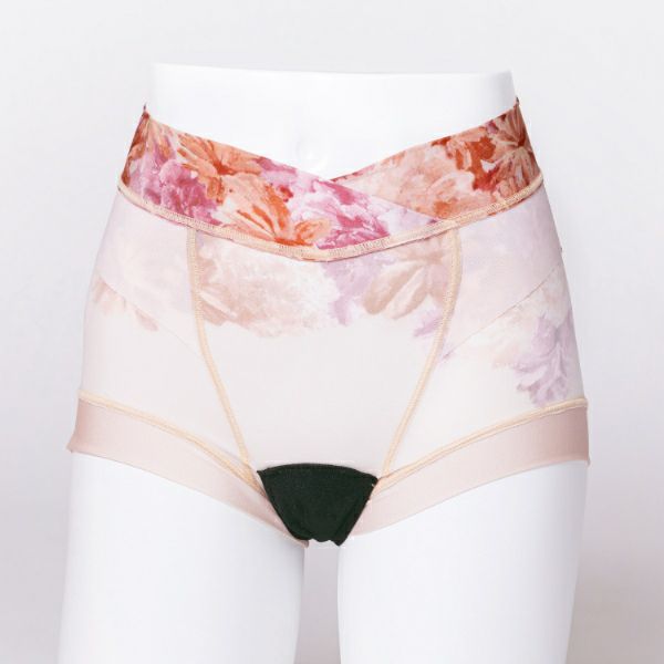 骨盤底筋ケアトレショーツ（ピンクベージュ） 裏　正面