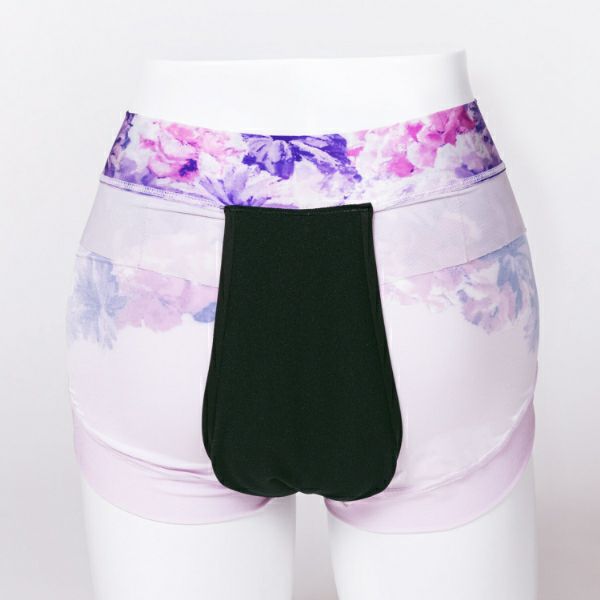 骨盤底筋ケアトレショーツ（パープル） 裏　背面