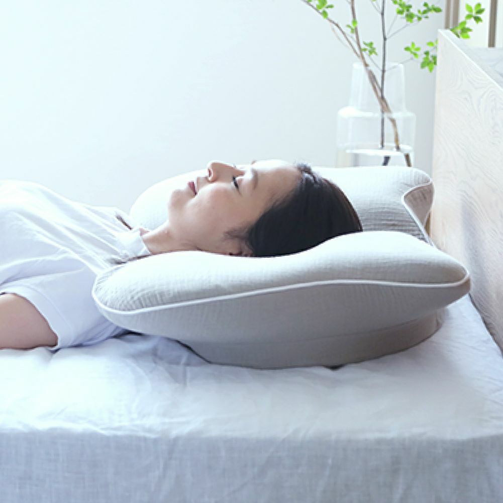 横寝枕 使用イメージ　仰向け寝