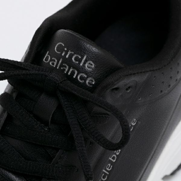 ヨガバランススニーカー（ブラック） タン・シューレース