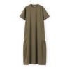 UVブロックギャザーワンピース（カーキ）